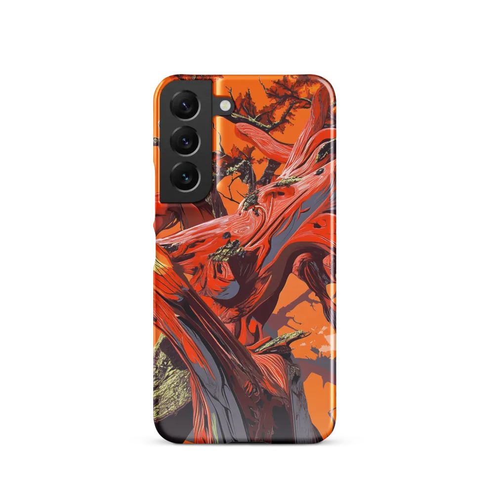 Life in Motion: An Abstract Tree | Phone Case |  S22 | Snap Case | Glossy