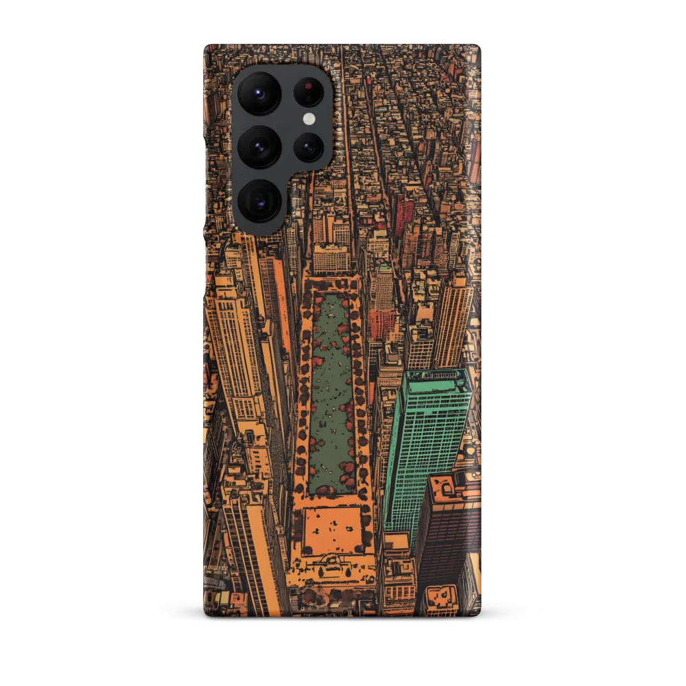 Urban Oasis: Aerial View of City Life
