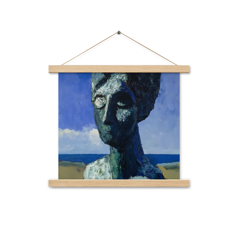 Silent Contemplation | Poster With Oak Wood Hanger | 14″×14″