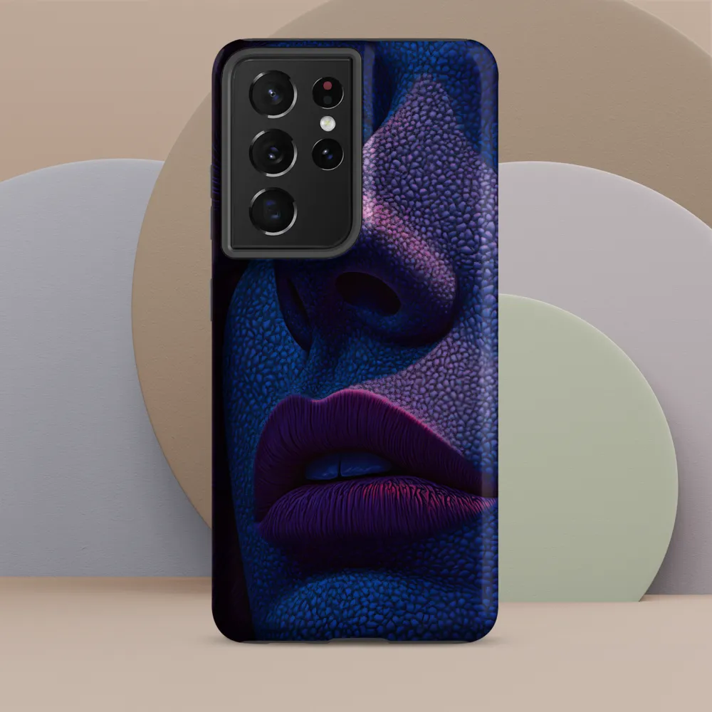 Pebbled Blue — Close Study of a Face