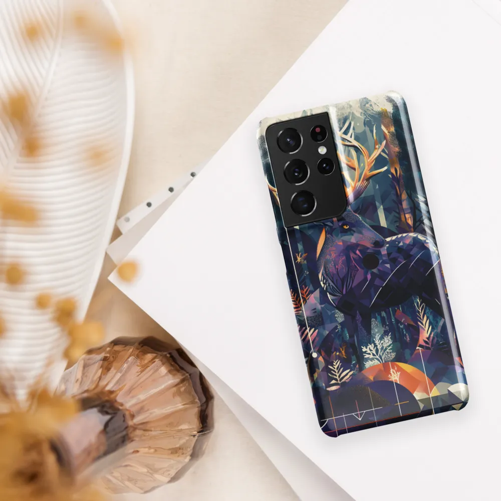 Majestic Serenity: A Geometric Forest Encounter