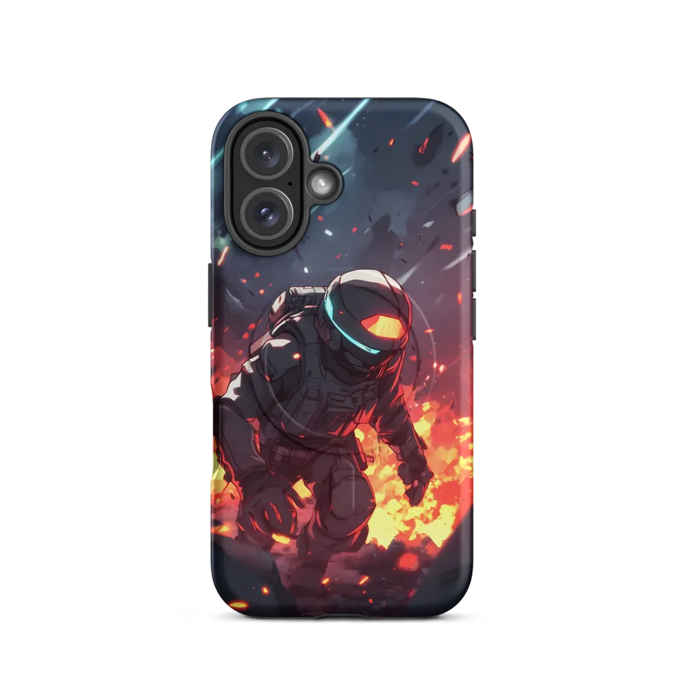 Astronaut Amidst Chaos