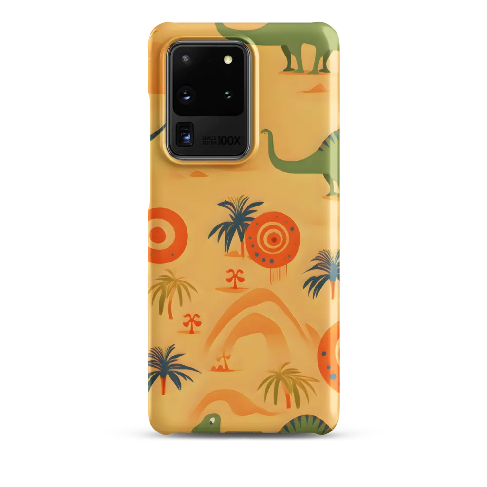 Dinosauria Delight: A Colorful Prehistoric Adventure | Phone Case |  S20 Ultra | Snap Case | Matte