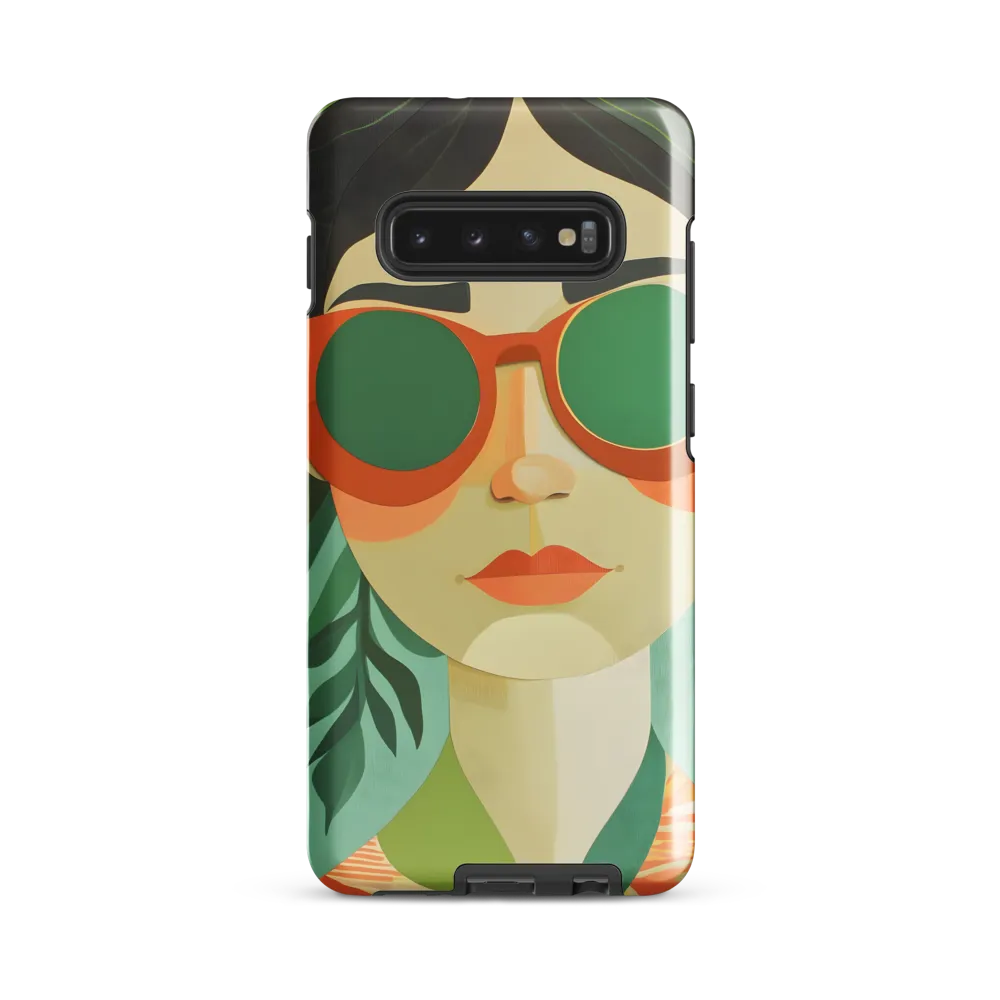 Bold Serenity: A Modern Portrait | Phone Case |  S10 Plus | Tough Case | Glossy