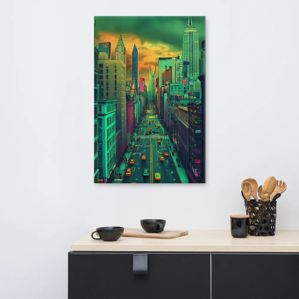 Urban Surrealism: Neon Dreams | Canvas | 24″×36″