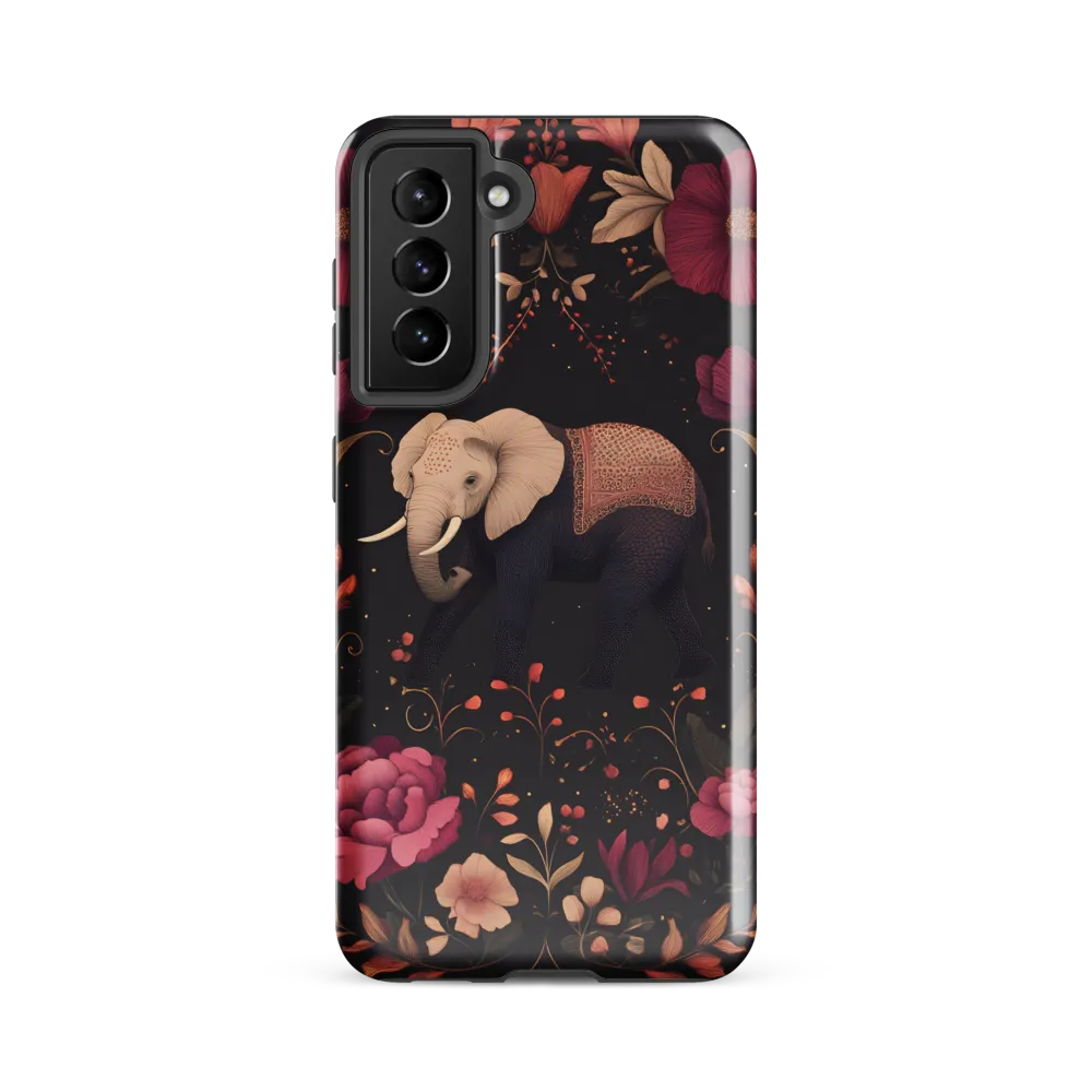 Whispers of the Wild: Elephants and Blooms