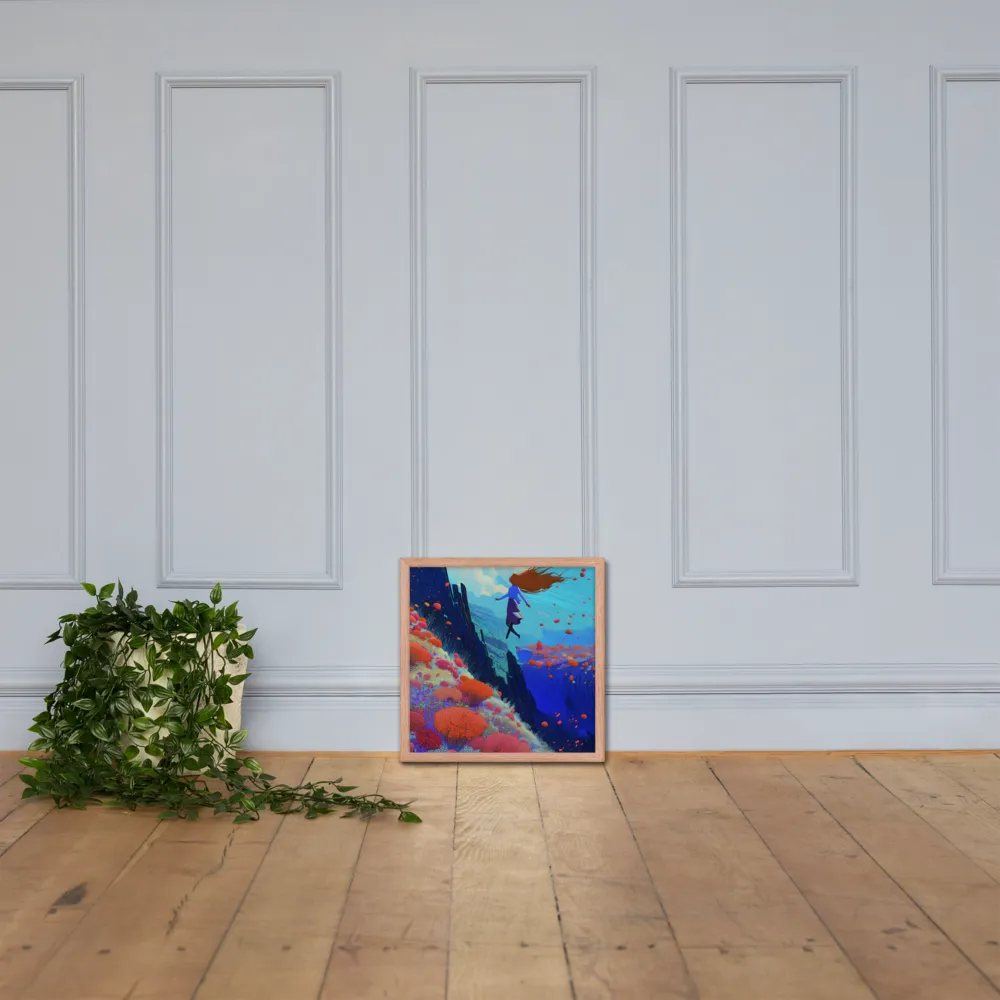 Whispers of Freedom | Poster with Red oak Frame | 16″×16″