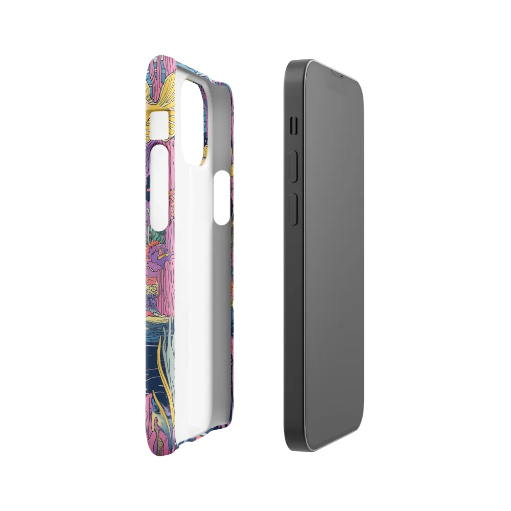 Underwater Dreamscape: A Playful Encounter | Phone Case |  13 Mini | Snap Case | Glossy