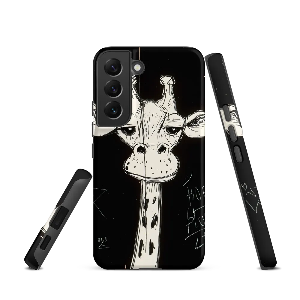 Whimsical Giraffe in Ink