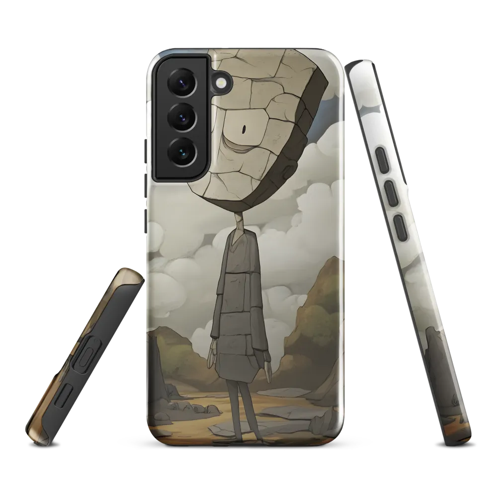 Whimsical Stone Figure in a Rocky Landscape | Phone Case |  S22 Plus | Tough Case | Glossy