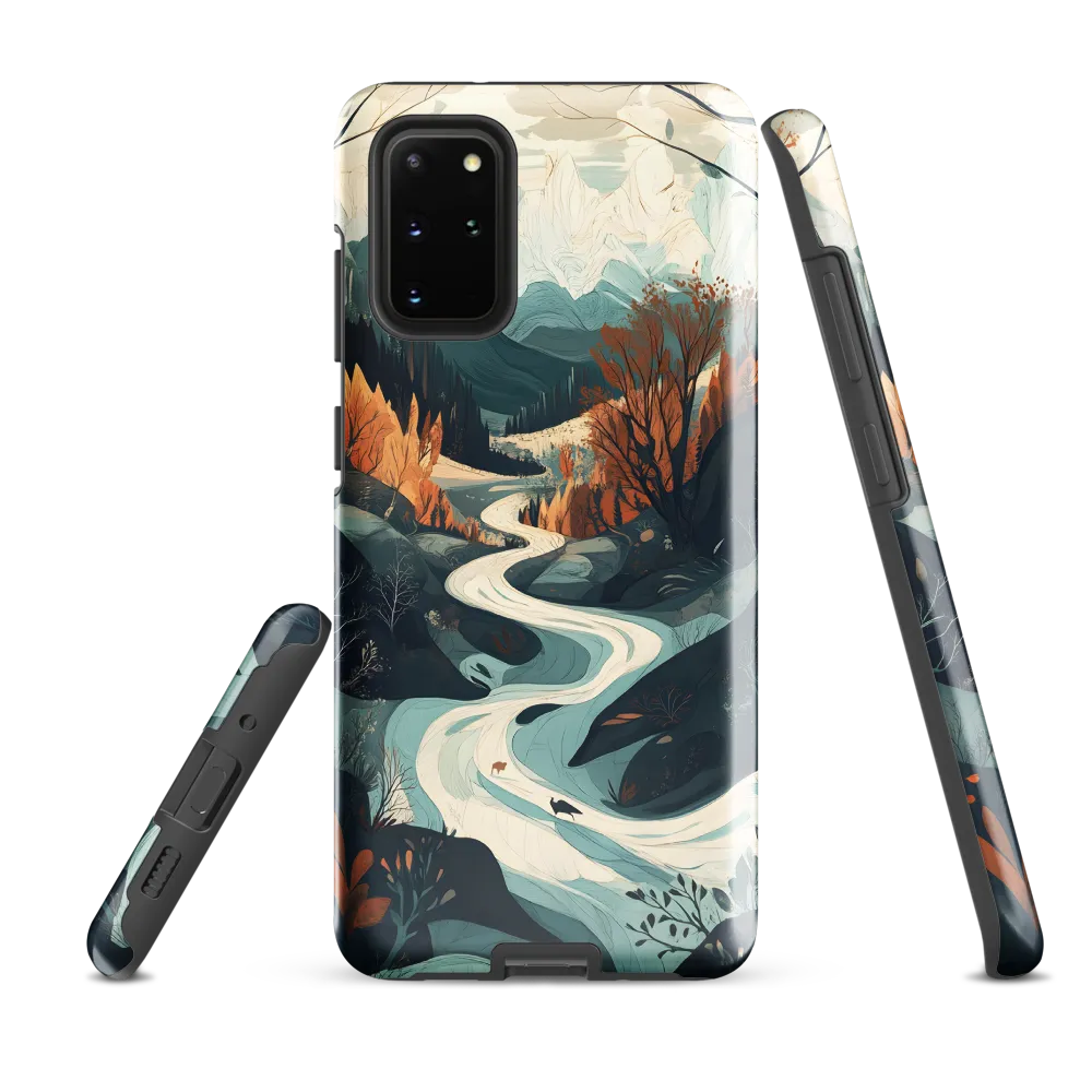 Winding Serenity: A Digital Landscape