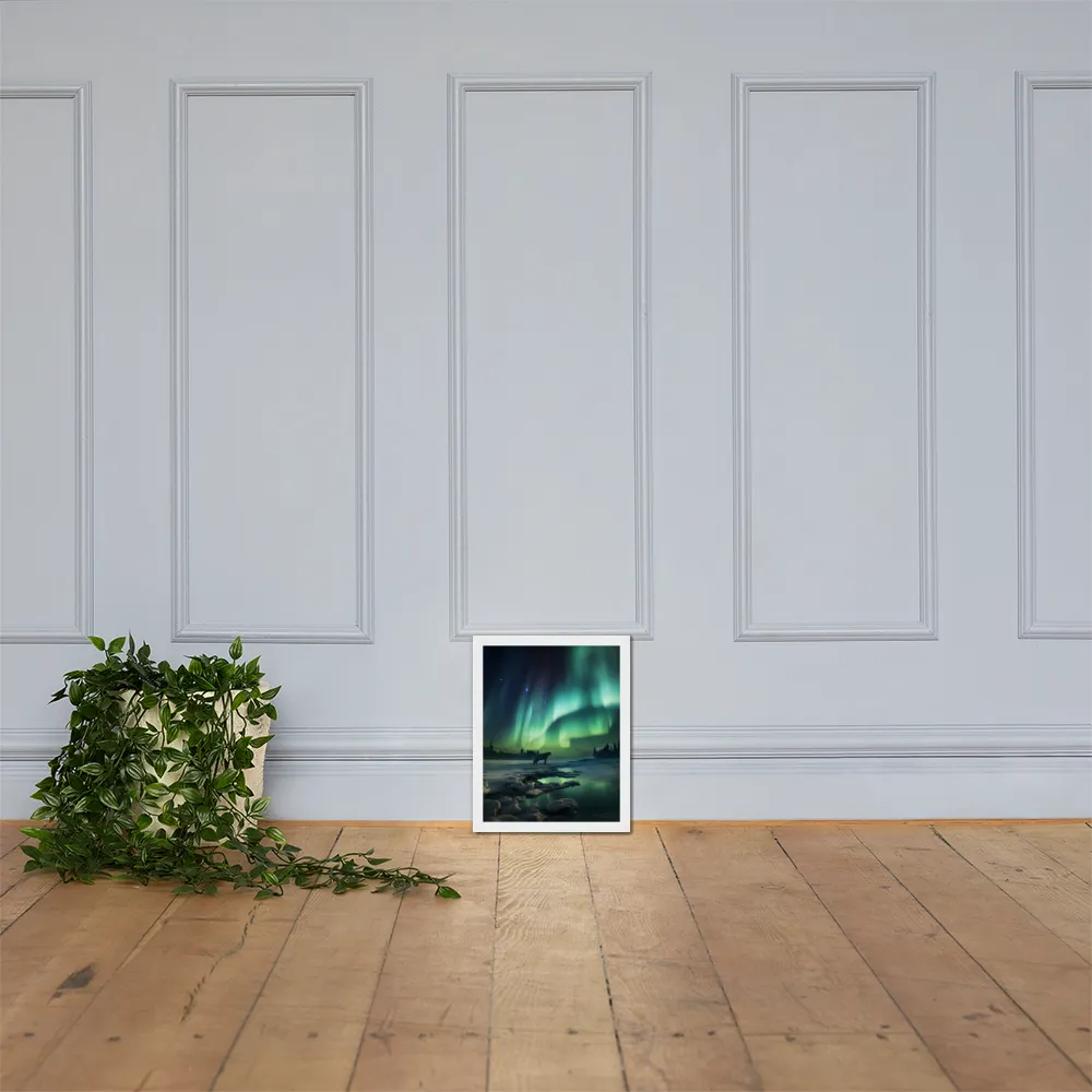 Auroral Guardianship | Poster with White Frame | 11″×14″