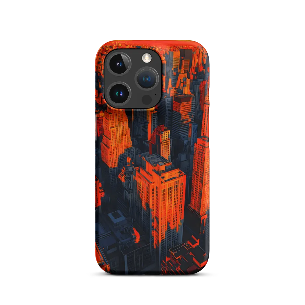 Urban Dawn: A Digital Ode to Skyscrapers | Phone Case |  16 Pro | Snap Case | Matte