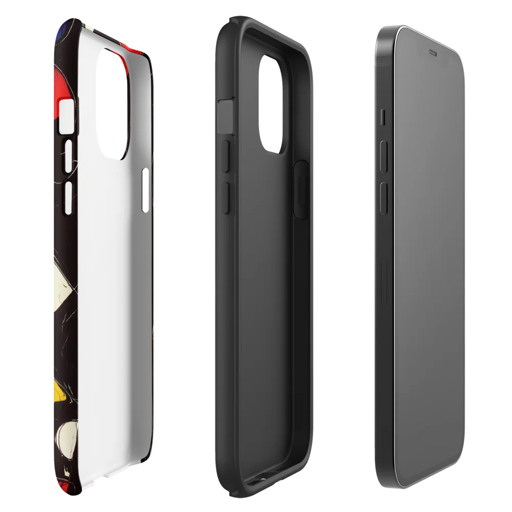 Vibrant Geometric Symphony | Phone Case |  12 Pro Max | Tough Case | Matte