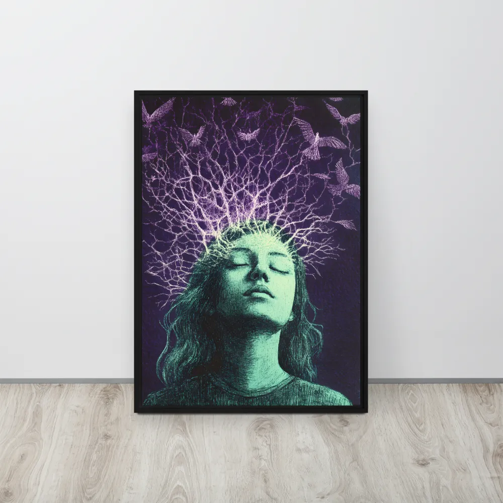 Whispers of Freedom | Canvas with Black Frame | 20″×28″