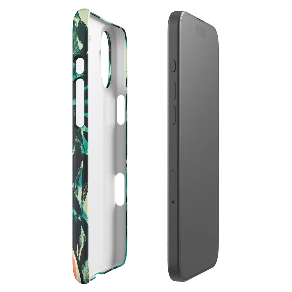 Curious Giraffe in Lush Greenery | Phone Case |  16 Plus | Snap Case | Matte