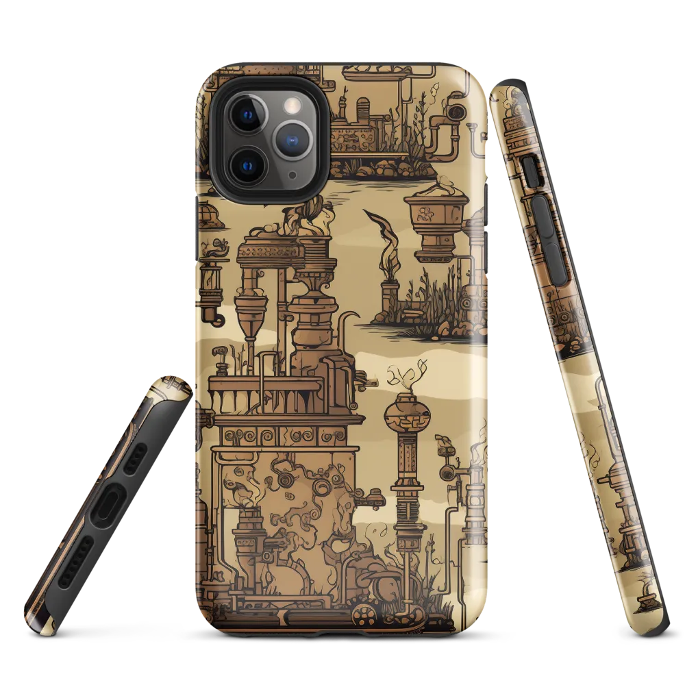 Whimsical Industrial Landscape | Phone Case |  11 Pro Max | Tough Case | Glossy