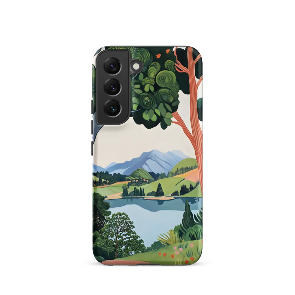 Verdant Frame: Lake Beyond the Trees
