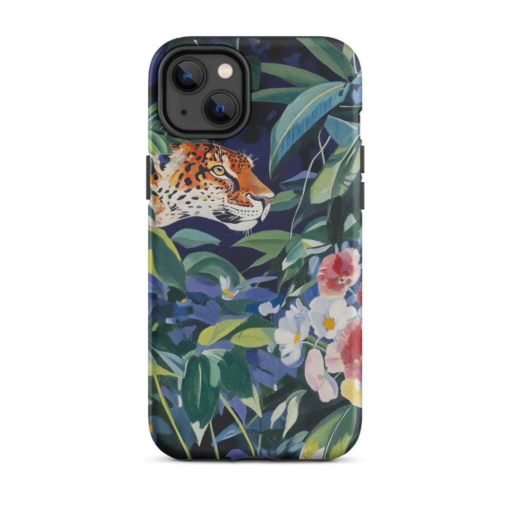 Hidden Majesty: The Jaguar Amongst Tropical Splendor | Phone Case |  14 Plus | Tough Case | Matte