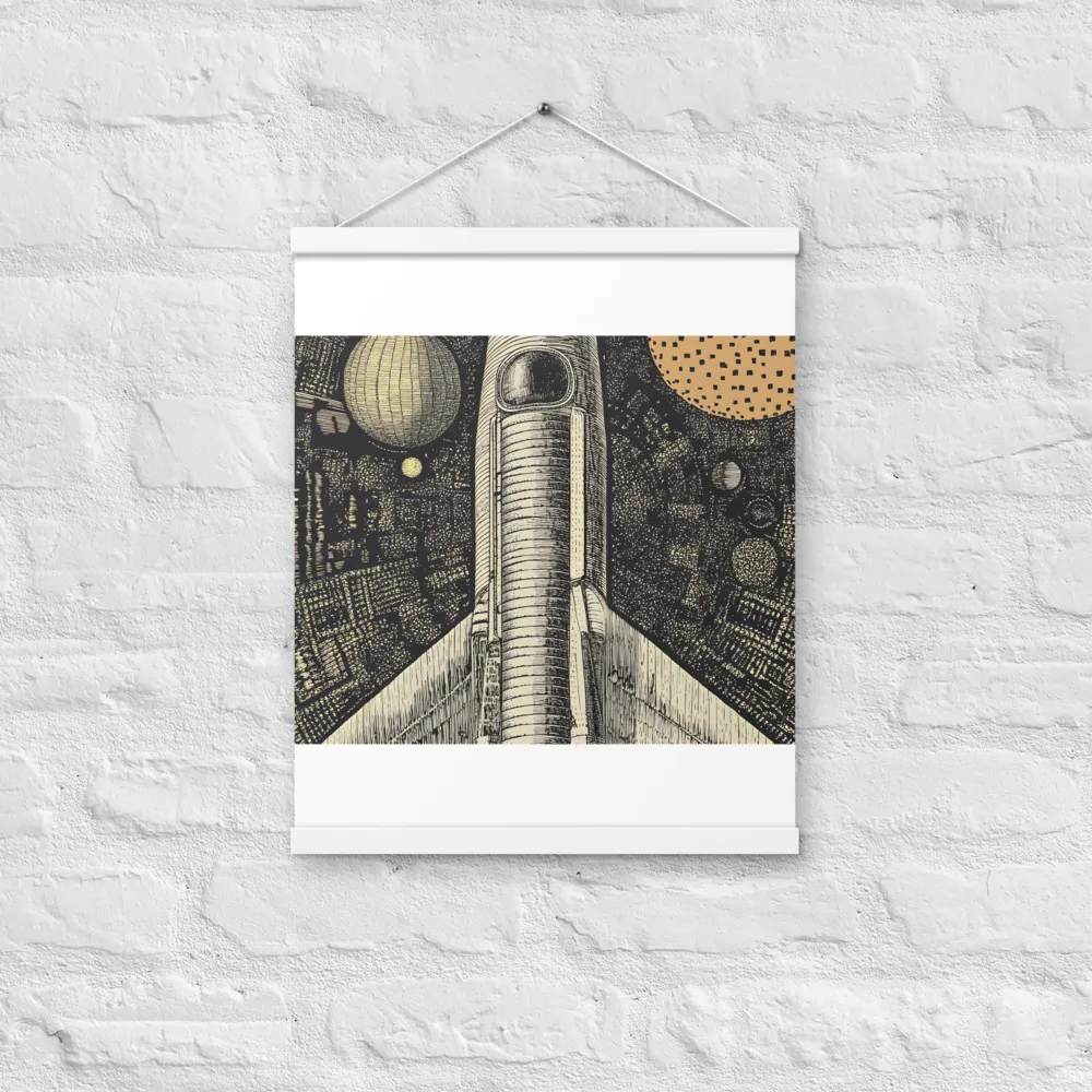 Voyage to the Unknown | Poster With White Wood Hanger | 16″×20″