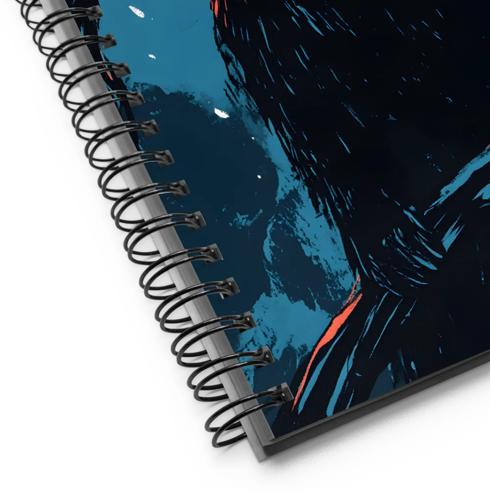 Eerie Majesty: A Bear in the Night | Spiral Notebook