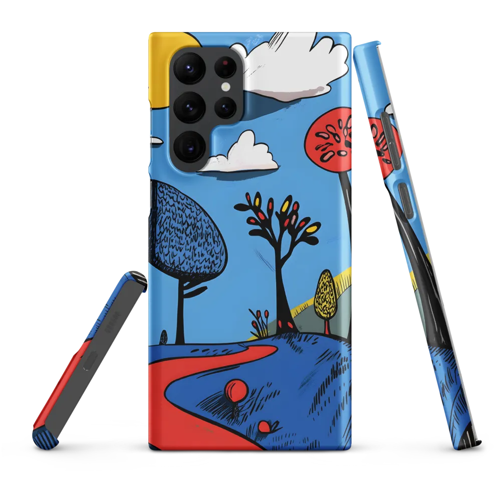 Whimsical Pathways Through a Colorful Landscape