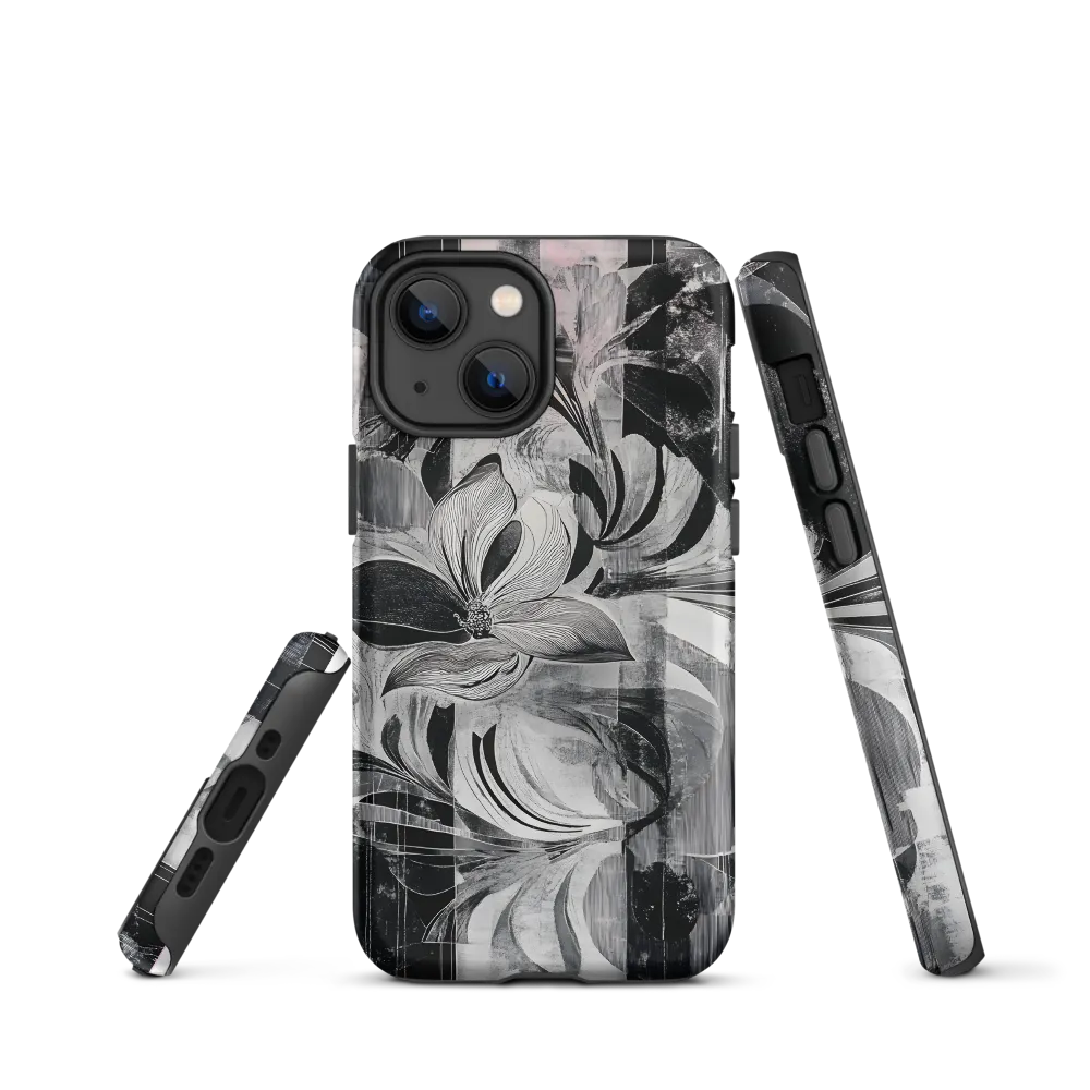 Floral Fusion in Monochrome