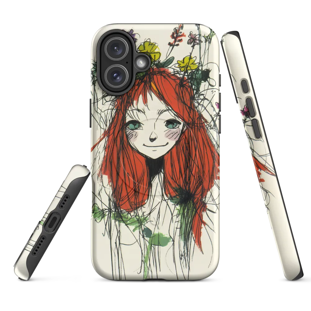 Whimsical Floral Portrait