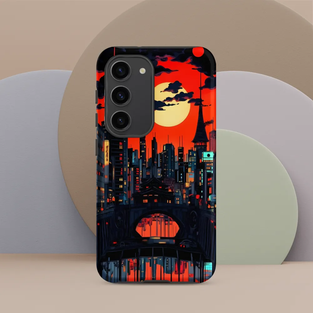 Nightfall in a Neon City