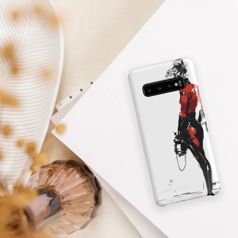 The Edgy Elegance | Phone Case |  S10 | Snap Case | Glossy
