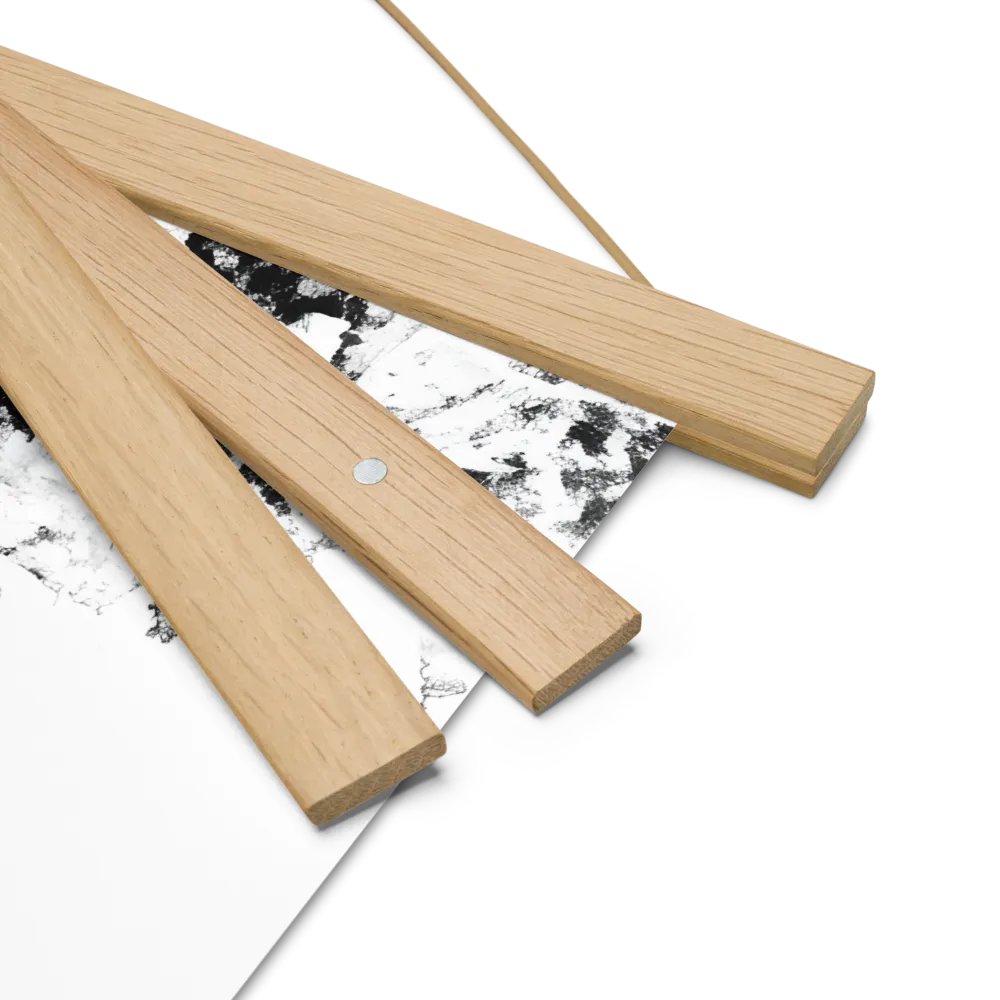Whispers of Nature | Poster With Oak Wood Hanger | 18″×18″