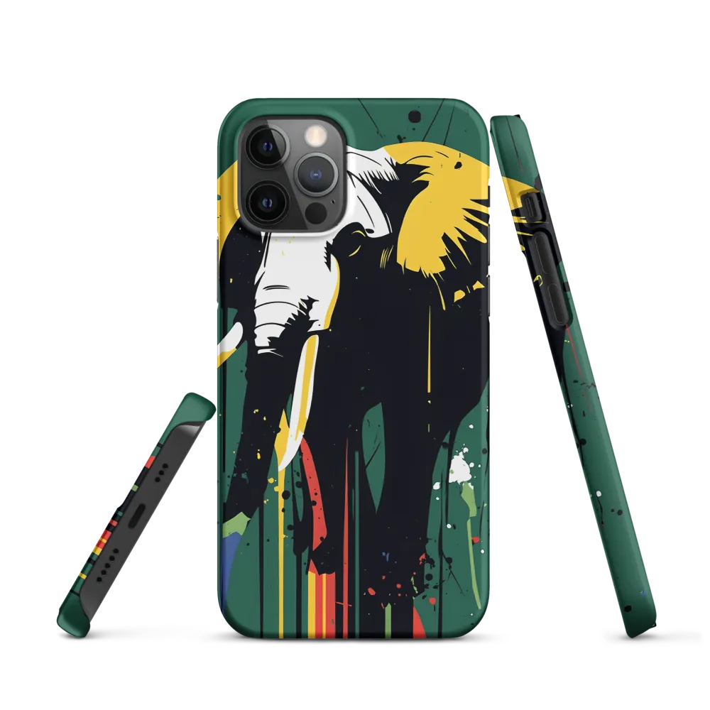 Majestic Minimalism: The Colorful Elephant
