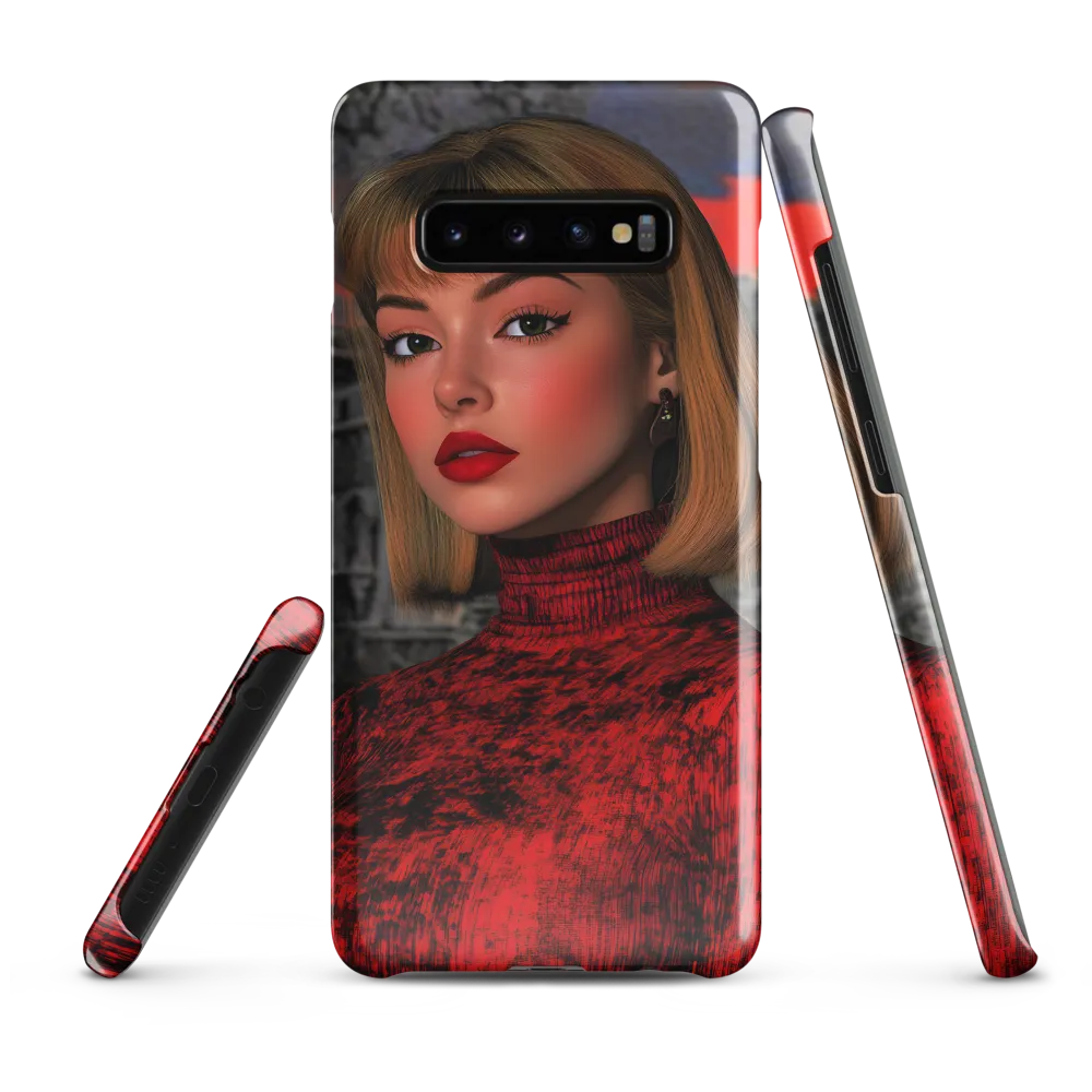 Mystique of the Scarlet Embrace | Phone Case |  S10 Plus | Snap Case | Glossy