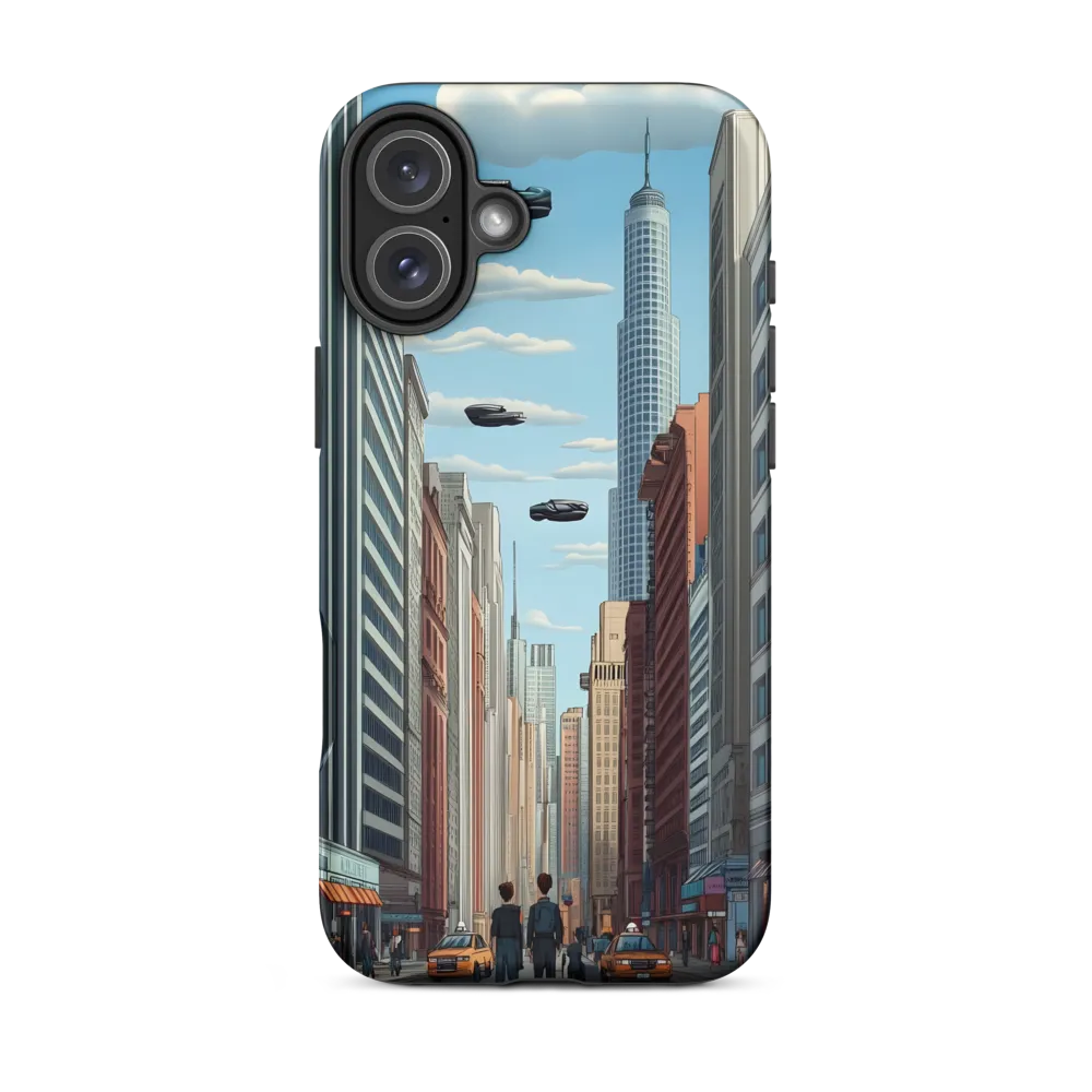 Futuristic Stroll through the Urban Skyline
