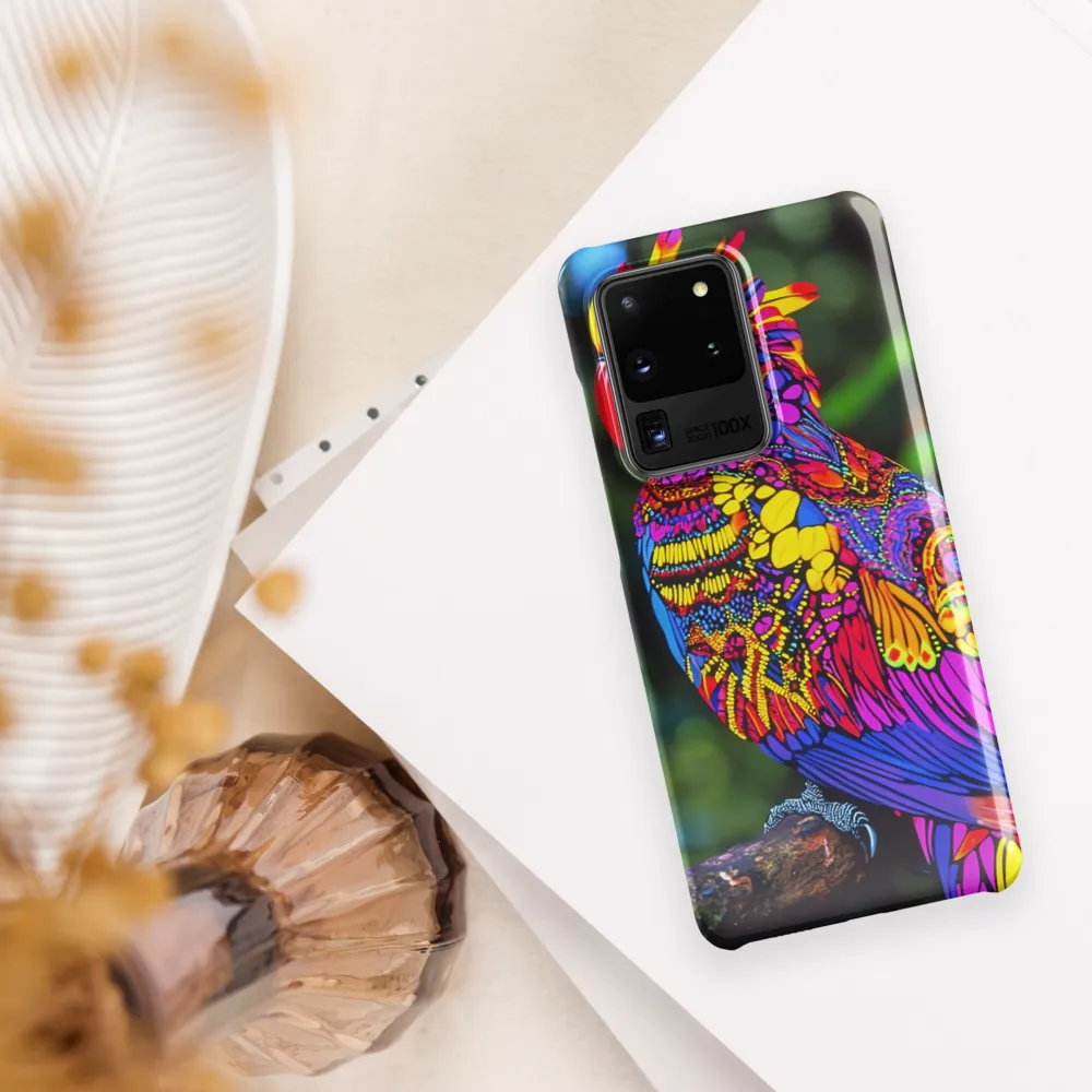 Vibrant Psychedelic Parrot | Phone Case |  S20 Ultra | Snap Case | Glossy