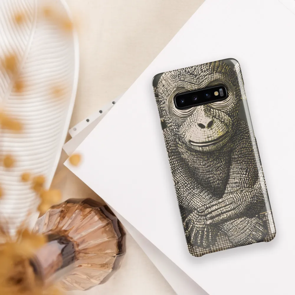 Intricate Primate Portrait | Phone Case |  S10 Plus | Snap Case | Glossy