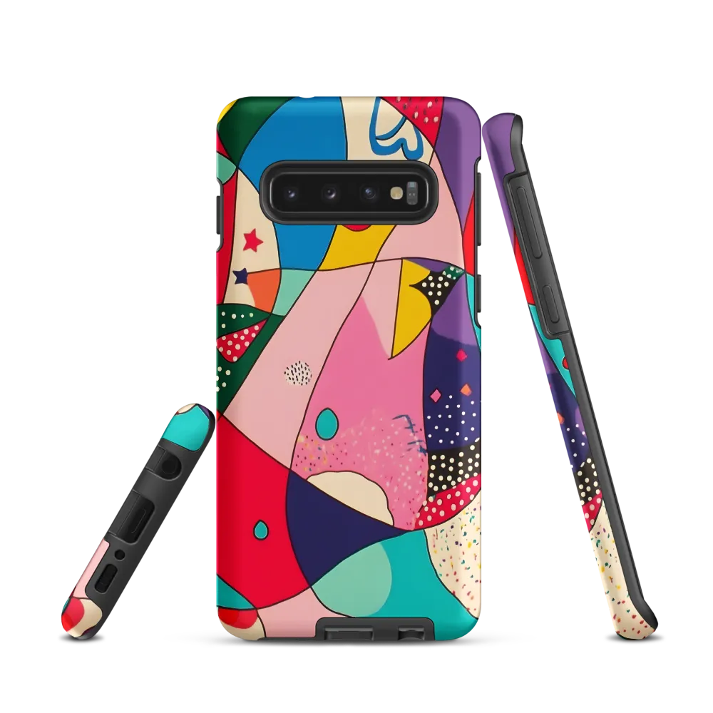 Playful Geometry in Color | Phone Case |  S10 | Tough Case | Matte