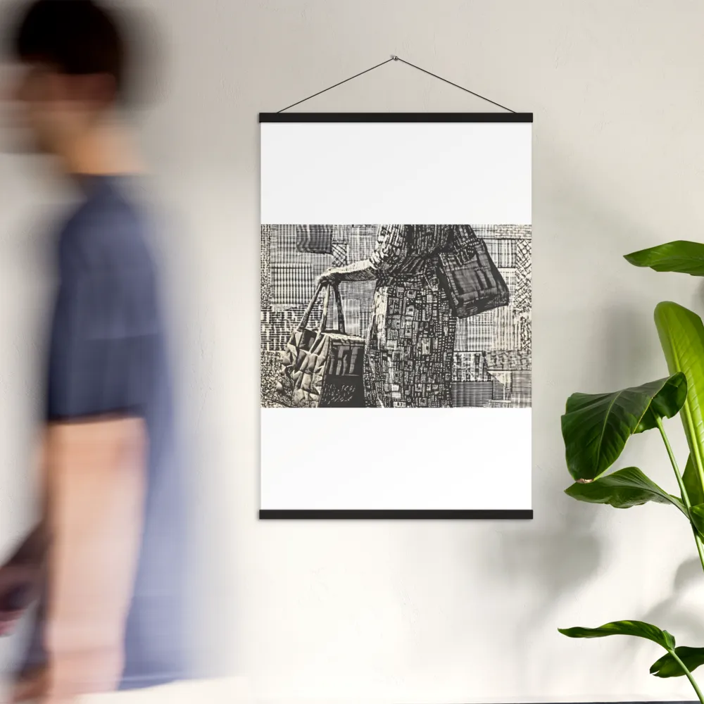 Urban Reflections: A Shopping Narrative | Poster With Black Wood Hanger | 24″×36″