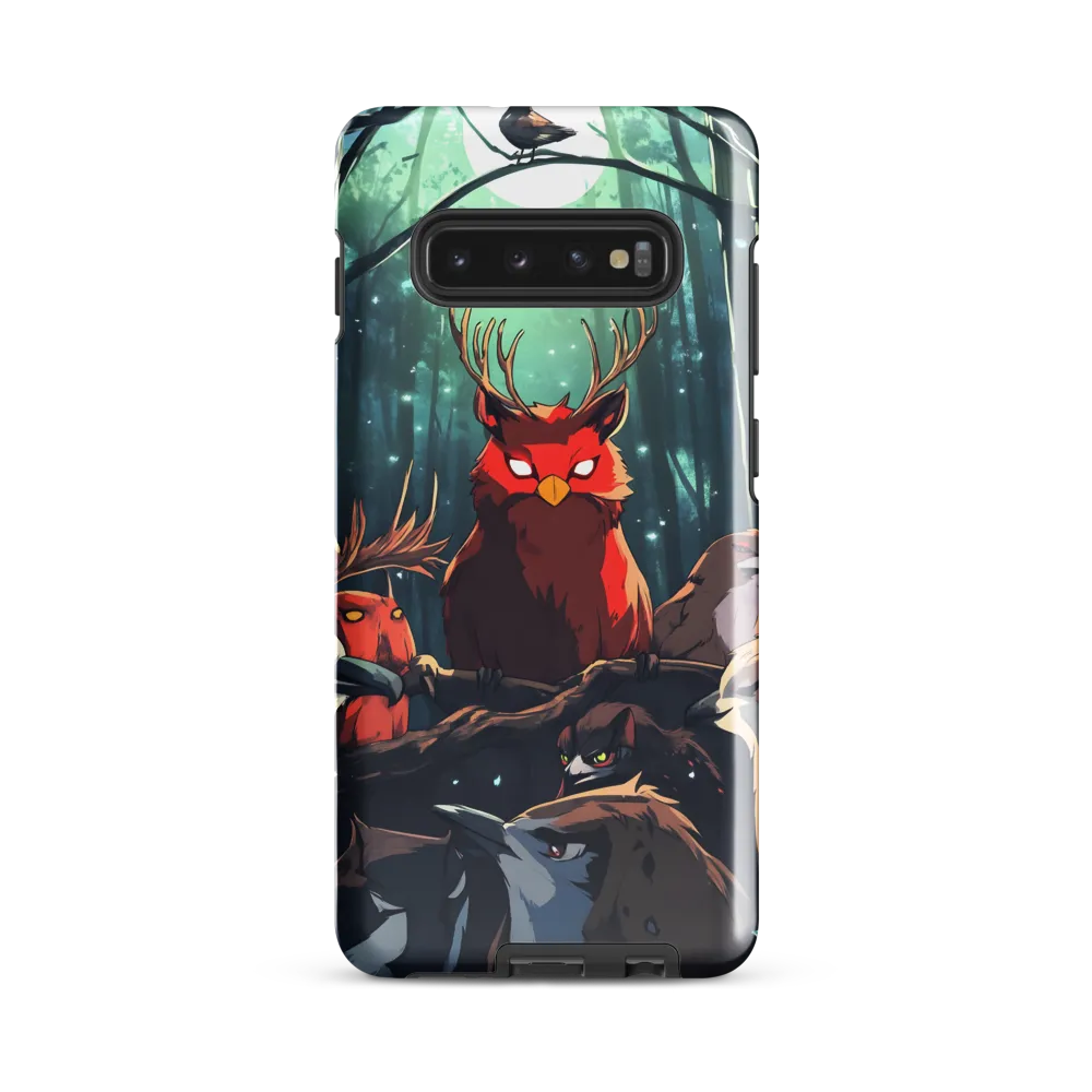 Gathering in the Moonlit Forest | Phone Case |  S10 Plus | Tough Case | Glossy