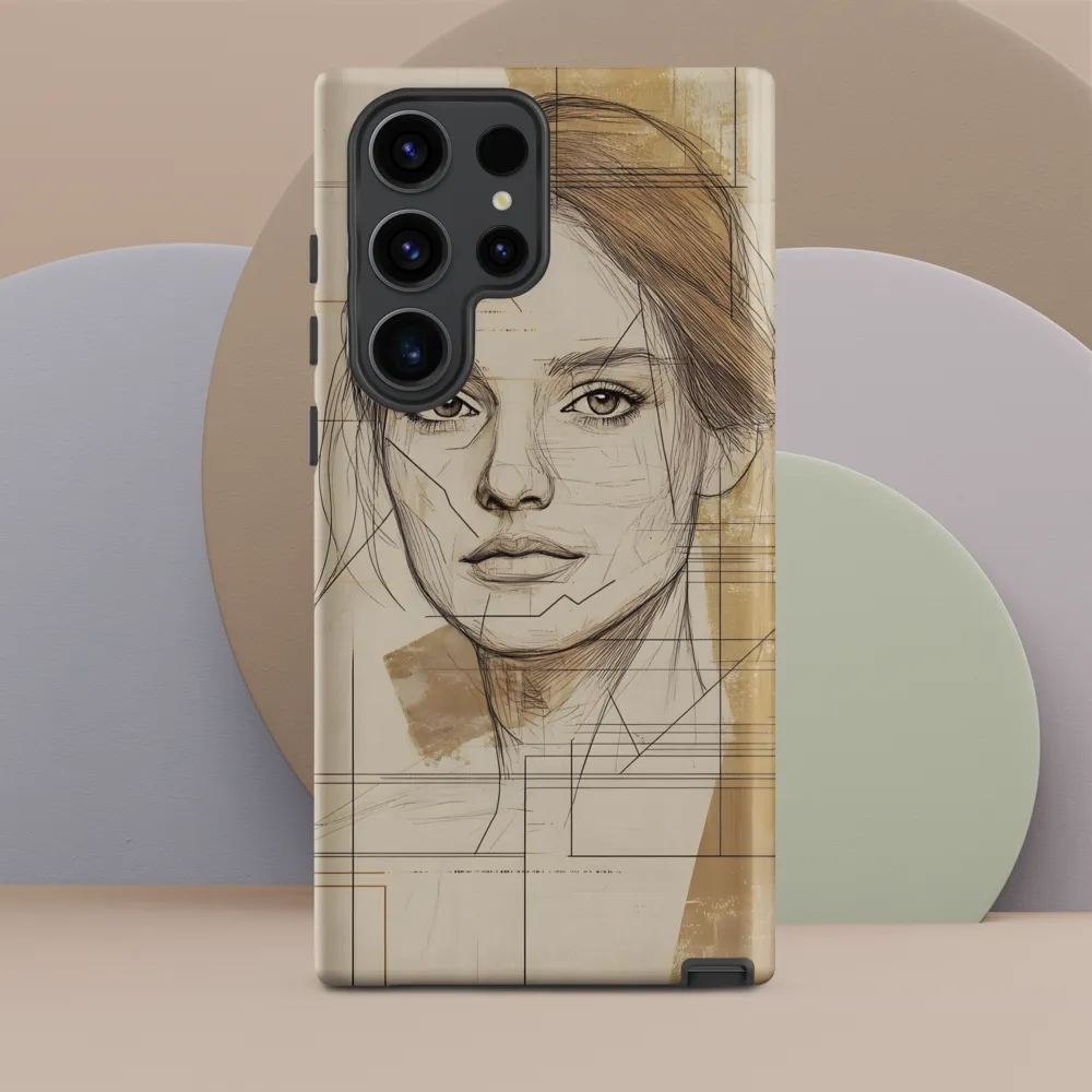 Geometric Elegance: A Modern Portrait