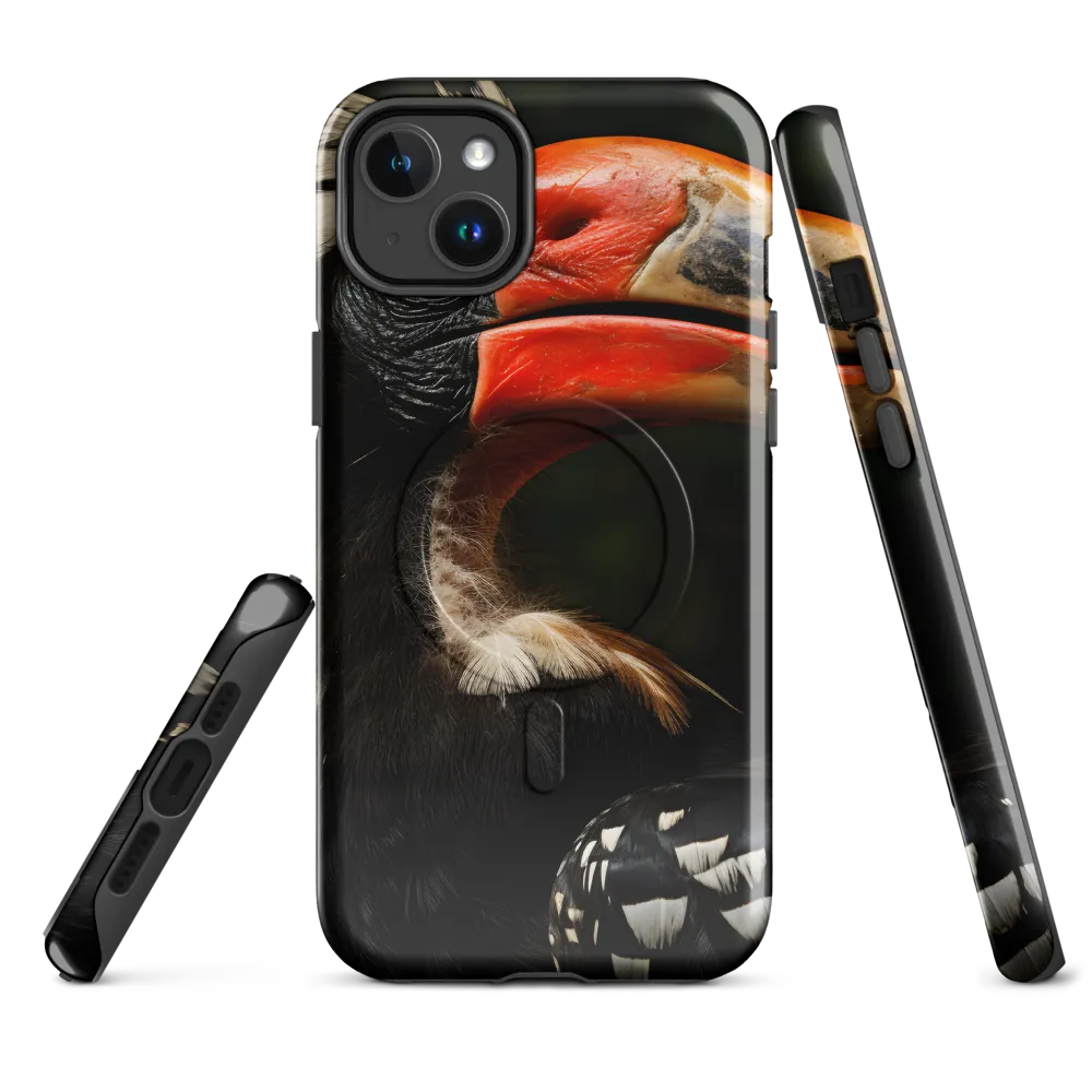 Majesty of the Hornbill | Phone Case |  14 Plus | MagSafe® Tough Case | Glossy
