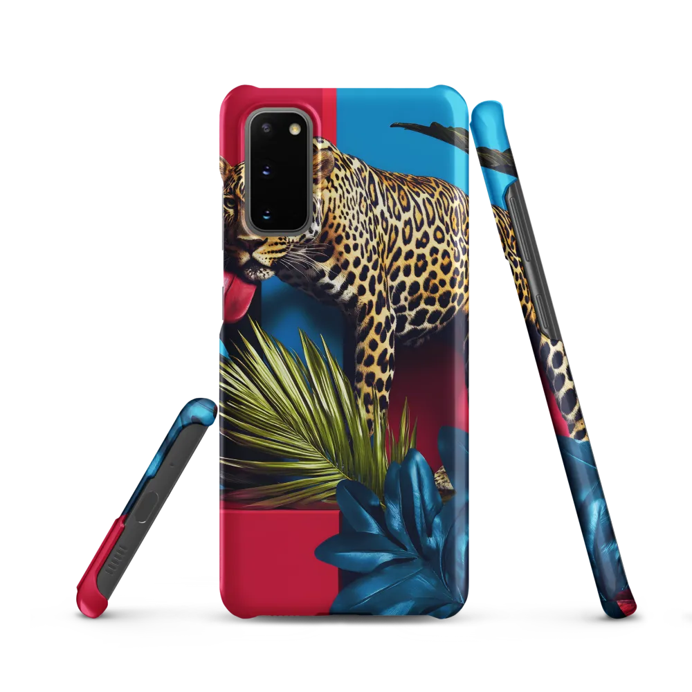 Playful Leopard in Vibrant Paradise