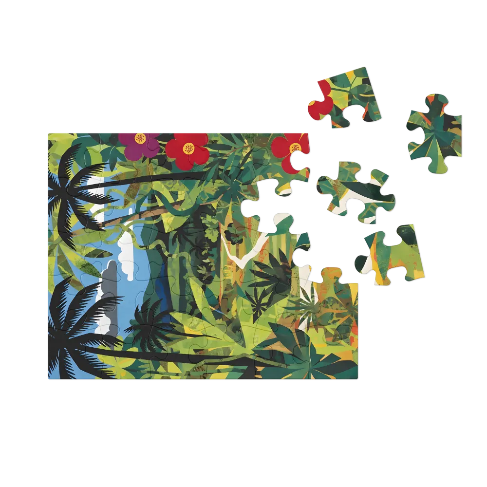Jungle Path 
 Jigsaw Puzzle in Tin Box