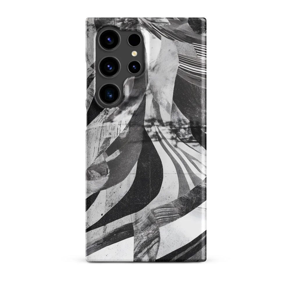 Fluidity in Monochrome | Phone Case |  S24 Ultra | Snap Case | Matte