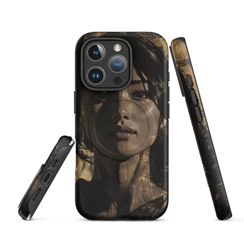 Golden Gaze: A Contemporary Portrait