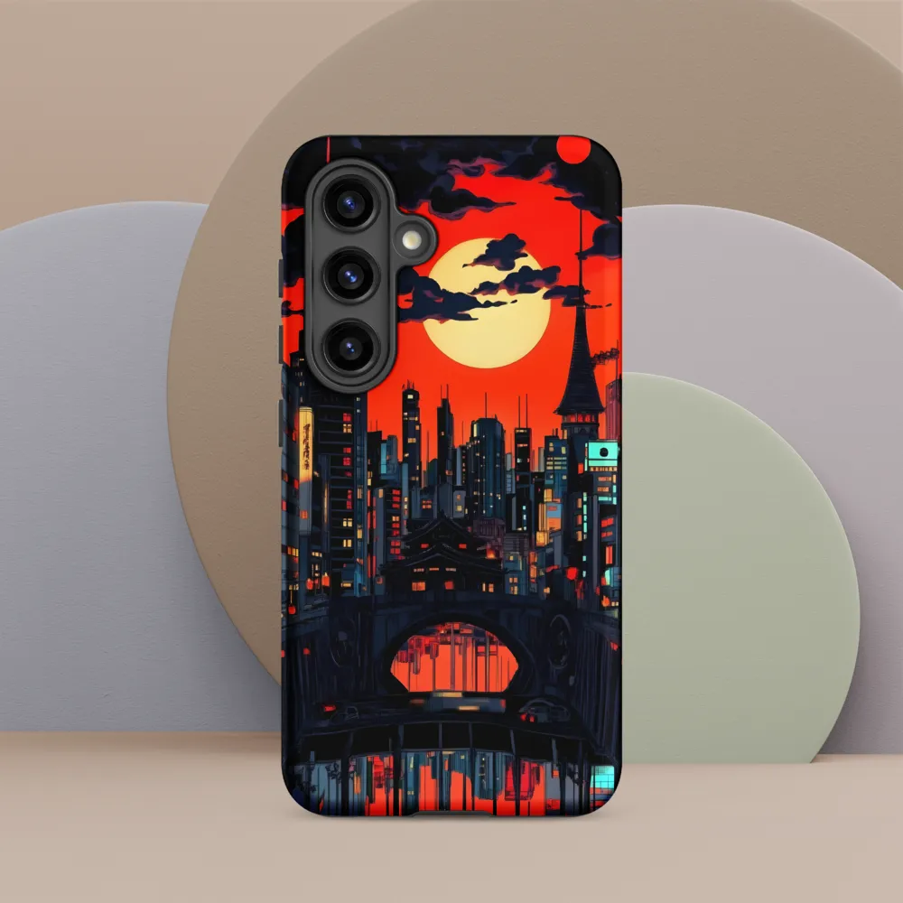 Nightfall in a Neon City