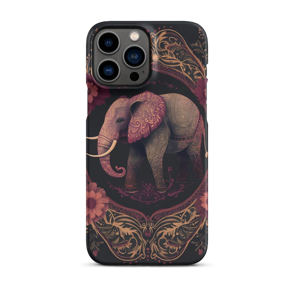 Regal Reverie: The Ornate Elephant | Phone Case |  13 Pro Max | Snap Case | Matte