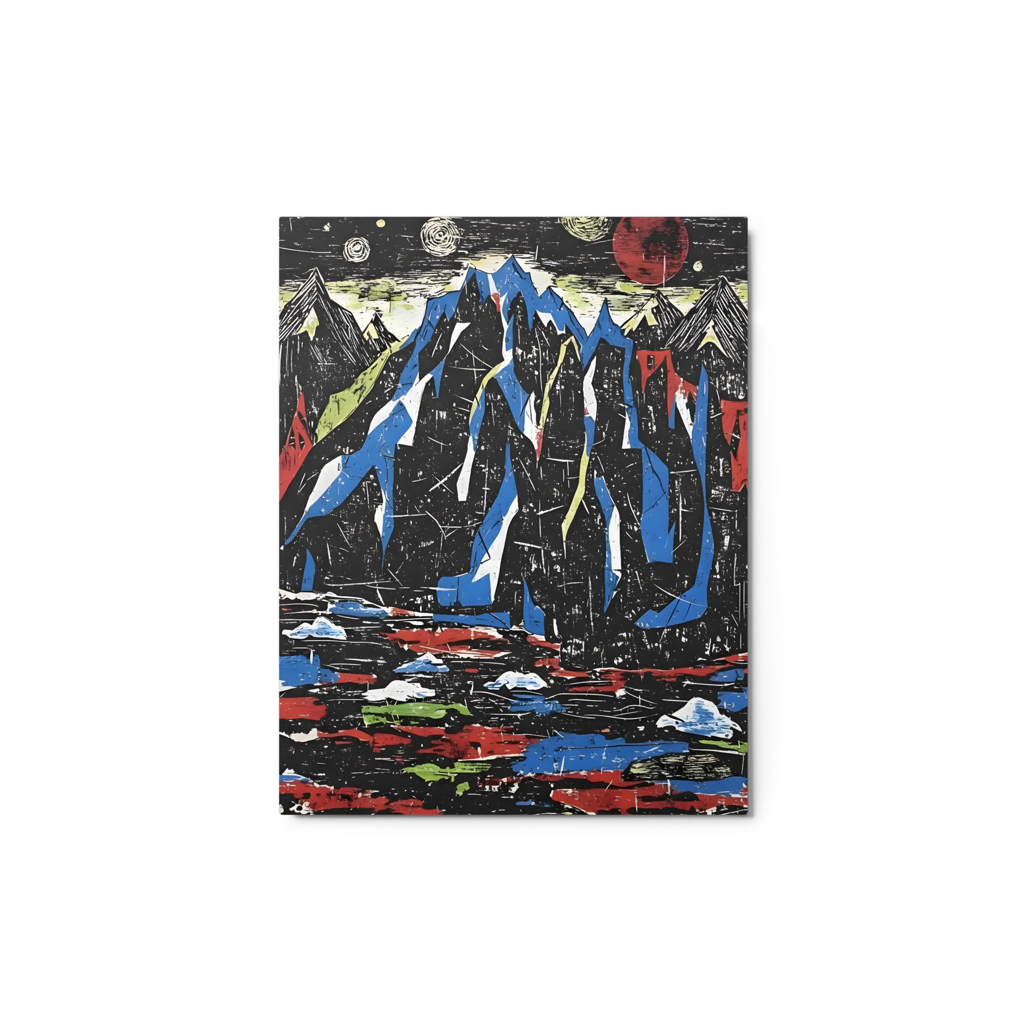 Cosmic Mountainscape 
 Metal Print | 11″x 14″