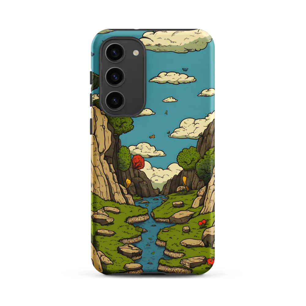Whimsical Serenity: A Canyon Landscape