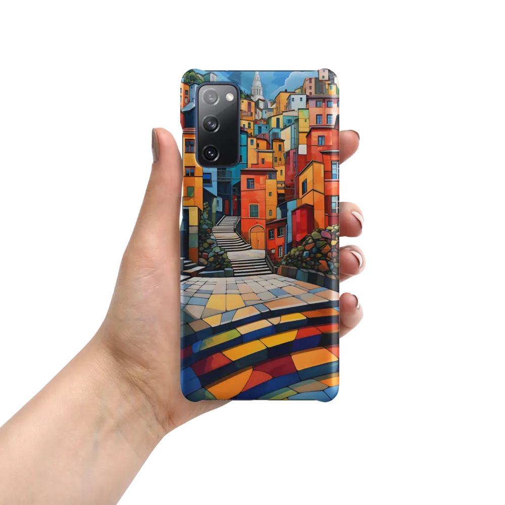 Vibrant Village: A Cubist Journey